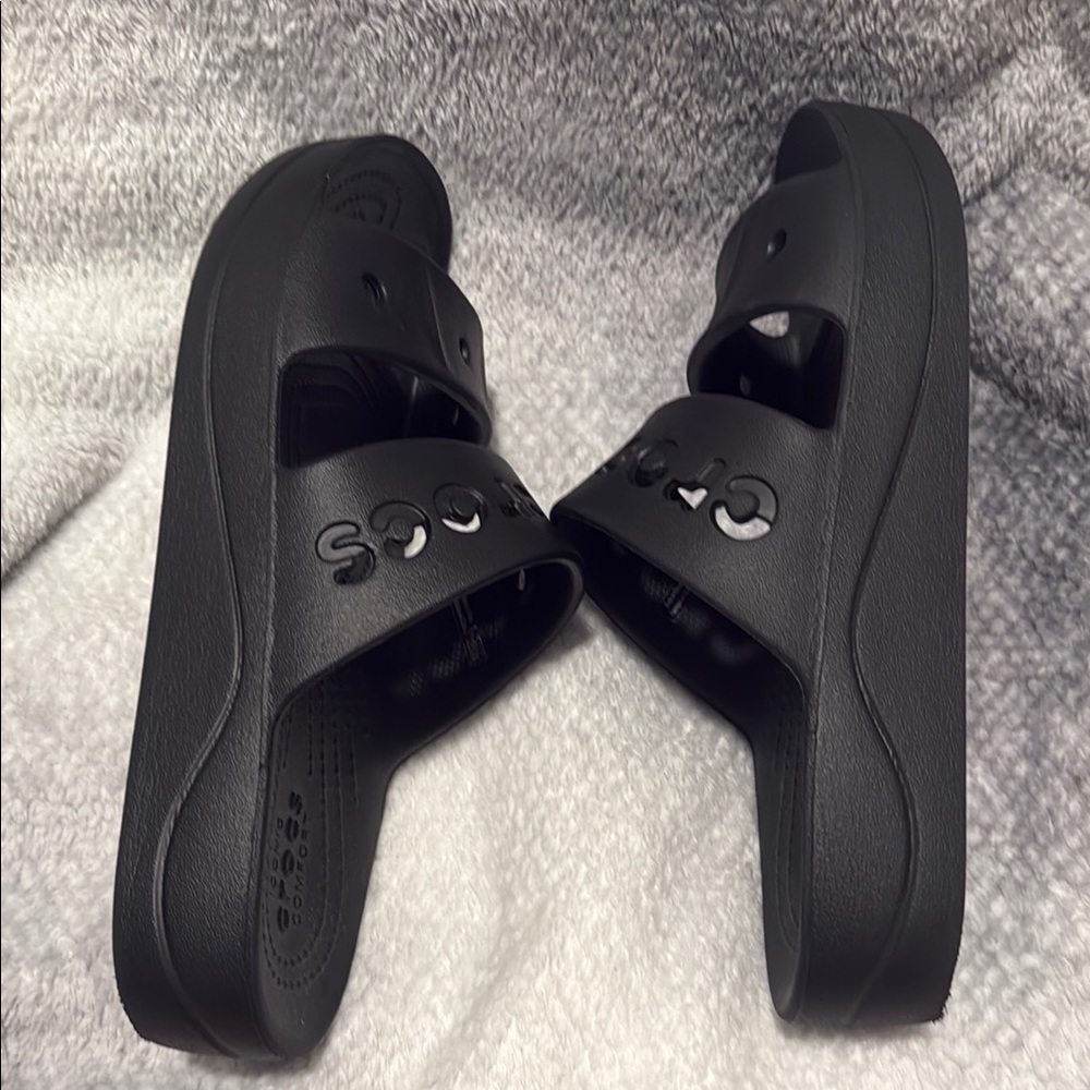 Black Crocs Slide Sandals - Picture 6 of 6
